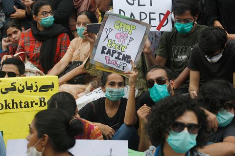 Demonstration in Pakistan