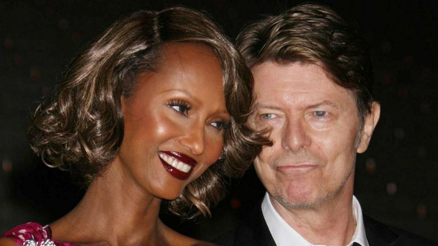 David Bowie zusammen mit deiner Ehefrau Iman