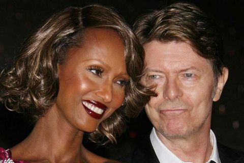 David Bowie zusammen mit deiner Ehefrau Iman