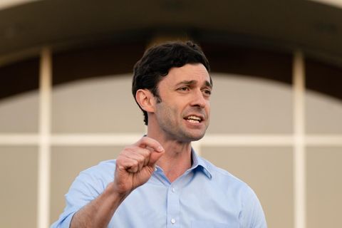 Der demokratische Politiker Jon Ossoff aus Georgia bei einer Rede
