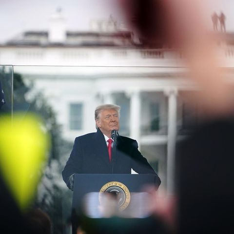 Donald Trump bei seiner Rede vor der Sitzung im Kapitol: "Alle wollen nicht zusehen, wie unser Wahlsieg gestohlen wird"