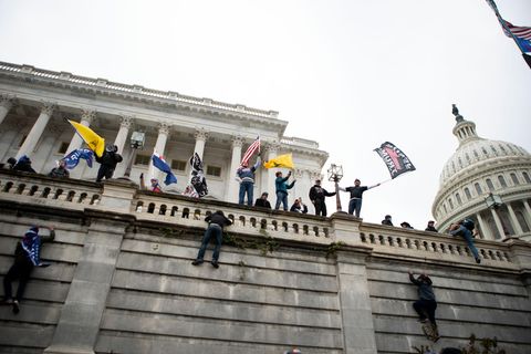 Trump-Anhänger stürmen am Mittwoch das US-Kapitol in Washington DC