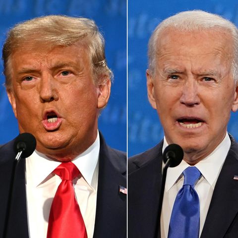 US-Präsident Donald Trump (l.) und sein gewählter Nachfolger Joe Biden