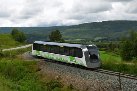 Mit solchen Triebwagen können Nebenstrecken ökologisch betrieben werden 