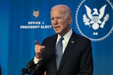 Joe Biden spricht in Wilmington
