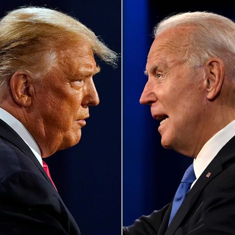 US-Präsident Donald Trump (l.) und sein gewählter Nachfolger Joe Biden