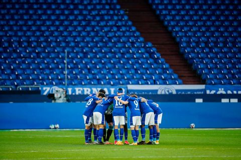 Schalke 04 vor einem Spiel