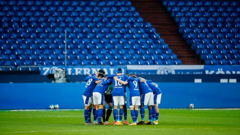 Schalke 04 vor einem Spiel