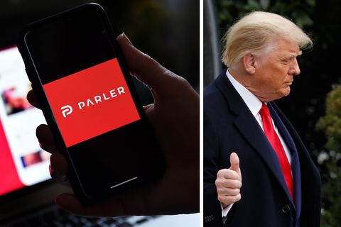 Der unter Rechten beliebten Plattform Parler droht die Abschaltung am Montagmorgen