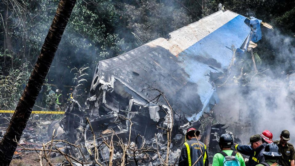 Überreste der im Mai 2018 auf Kuba abgestürzten Boeing 737-200