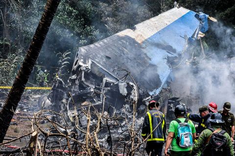 Überreste der im Mai 2018 auf Kuba abgestürzten Boeing 737-200