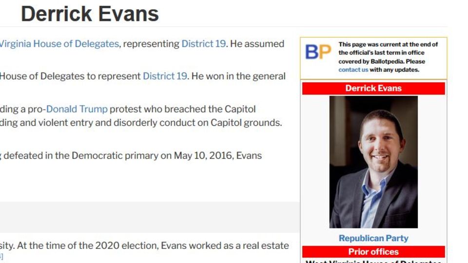 Derrick Evans Derrick Evans