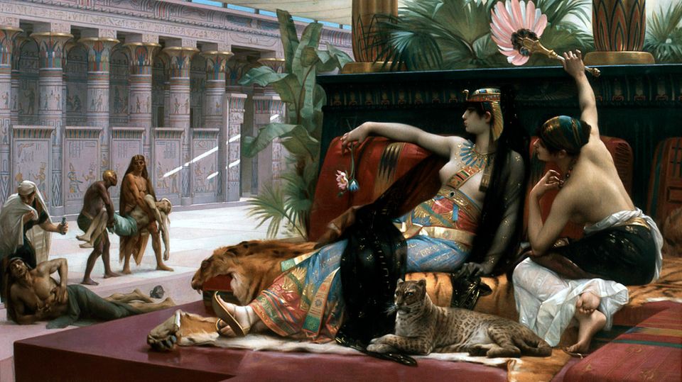 Kleopatra lässt Gifte erpropen von Alexandre Cabanel.