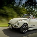 Der VW e-Käfer ist auch als Cabrio zu haben