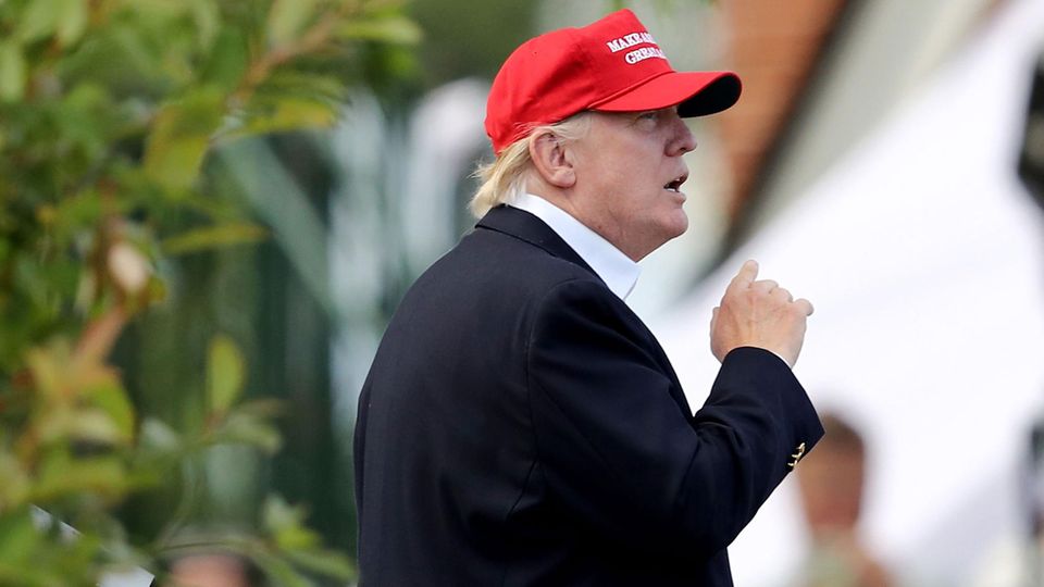 Donald Trump in seinem Golfclub in Bedminster, New Jersey