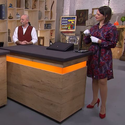 Bares für Rares: Ehepaar Hempel, Moderator Horst Lichter und Expertin Wendela Horz
