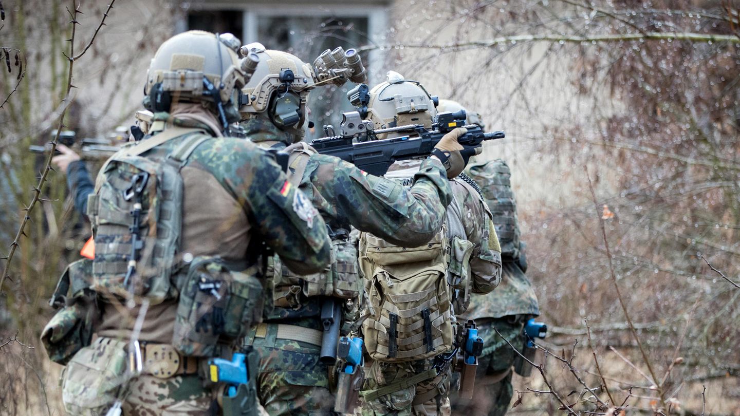 KSK-Soldaten beim Training