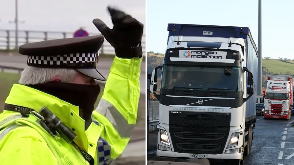 Brexit-Folgen: Britische LKW-Fahrer müssen jetzt Wurstbrote abgeben Brexit-Folgen: Britische LKW-Fahrer müssen jetzt Wurstbrote abgeben