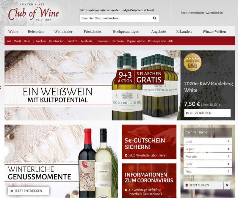 - Februar 30€ of STERN Wine | + 2024 Club Gutschein 5€ Rabatt